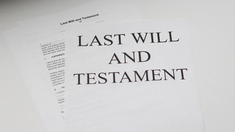 last-will photo of a last will and testament